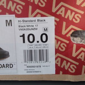 Vans Hi-Standard snowboard boots - Size 10 Men's